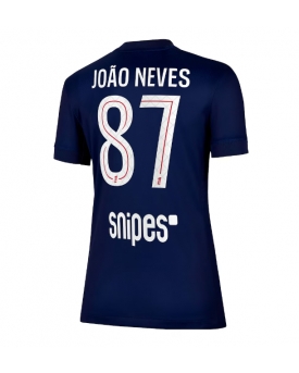 Billige Fotballdrakt Paris Saint-Germain Joao Neves #87 Replika Hjemmedrakt Dame 2025-26 Kortermet Billige Fotballdrakt Paris Saint-Germain Joao Neves #87 Replika Hjemmedrakt Dame 2025-26 Kortermet